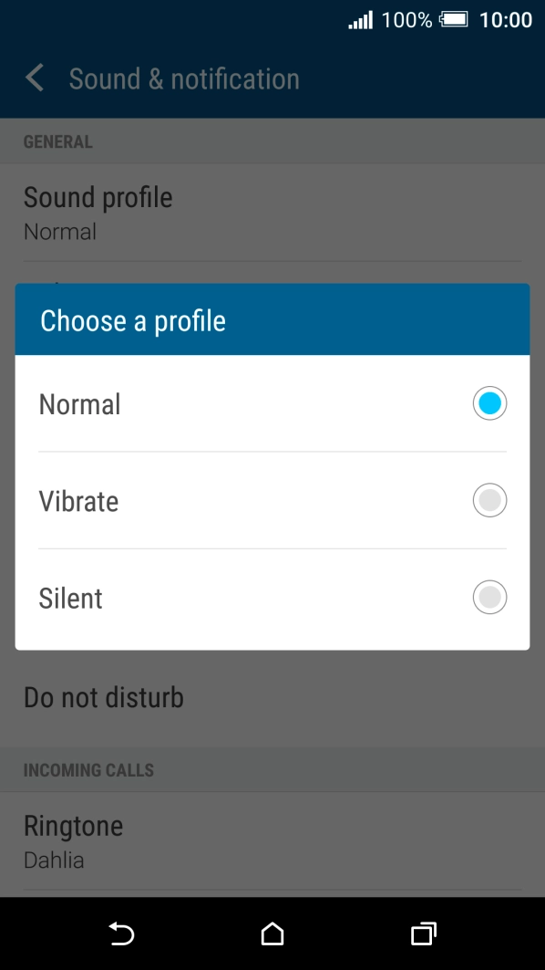 Press Normal.