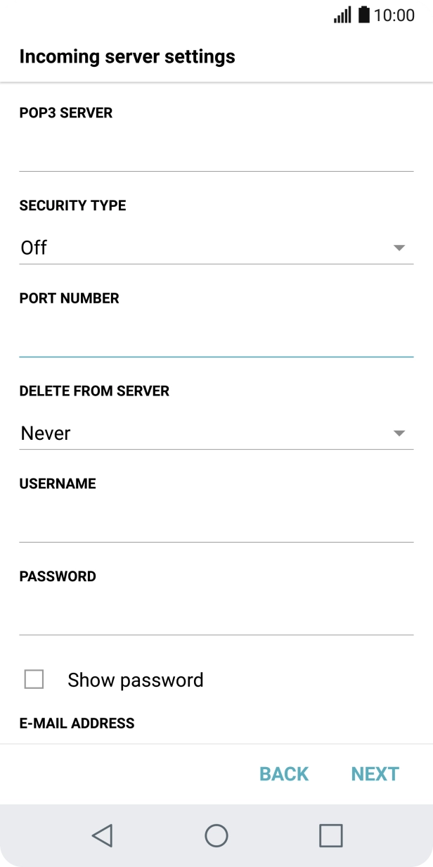 Press the drop down list below Press the drop down list below