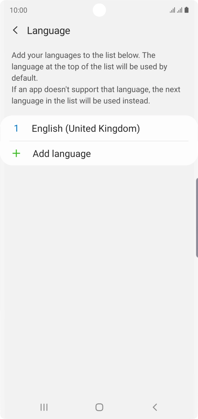 Press Add language.