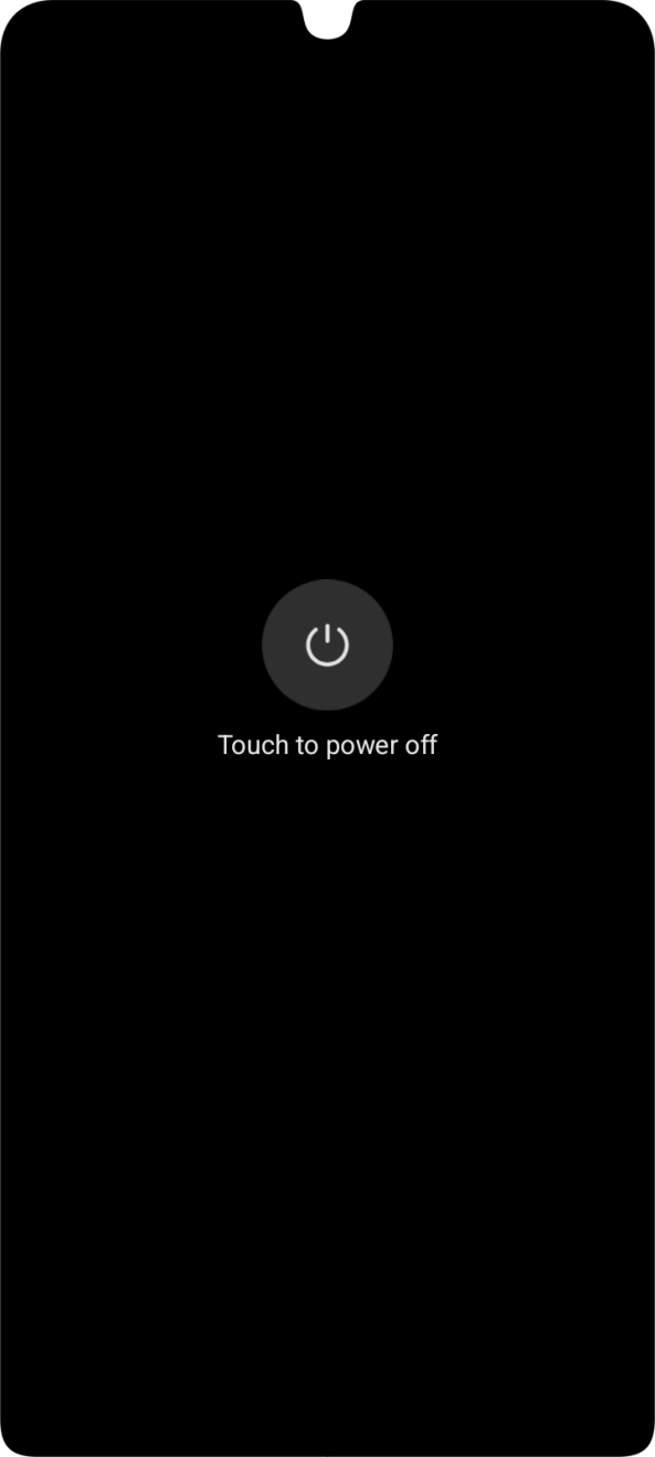 Press Touch to power off.