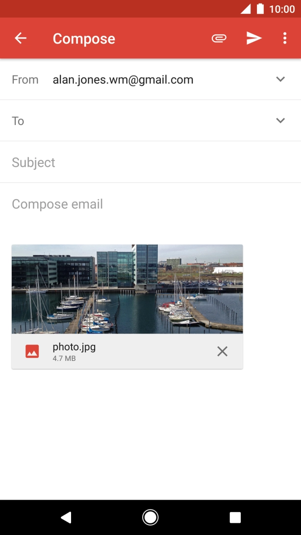 Press To and key in the first letters of the recipient's name.