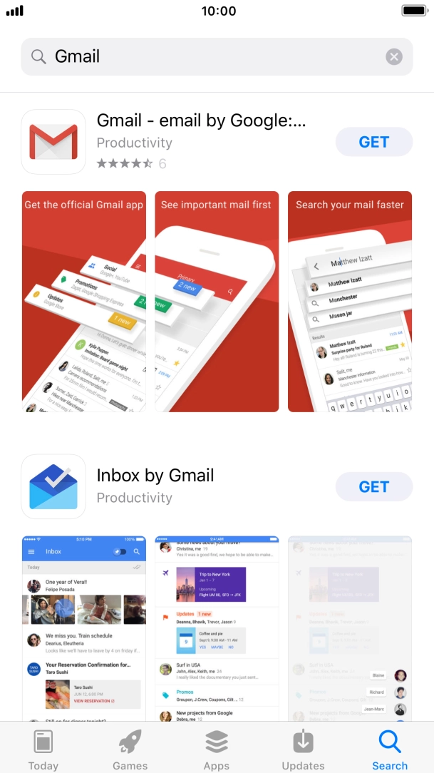 Press Gmail. Press Gmail.