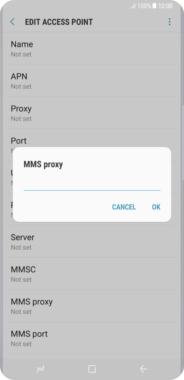 Key in 10.1.1.180 and press OK. Key in 10.1.1.180 and press OK.