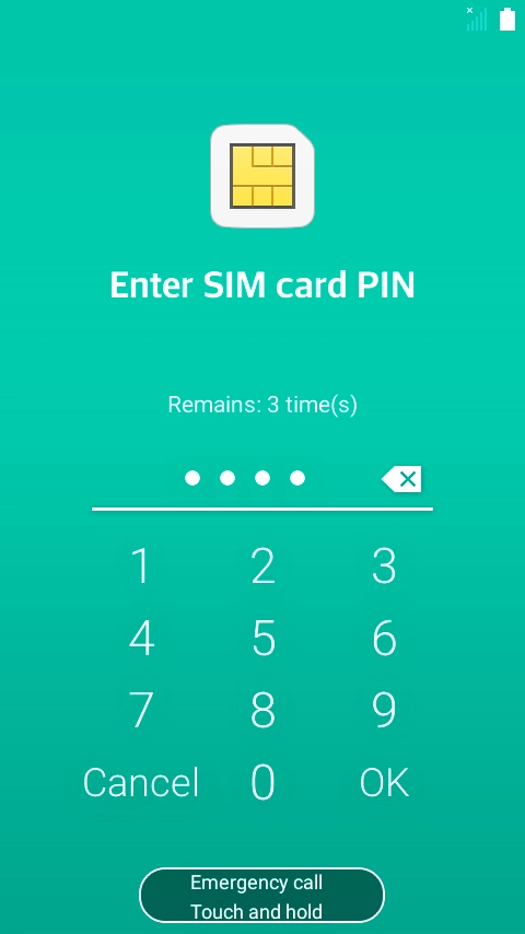 If you're asked to key in your PIN, do so and press OK.