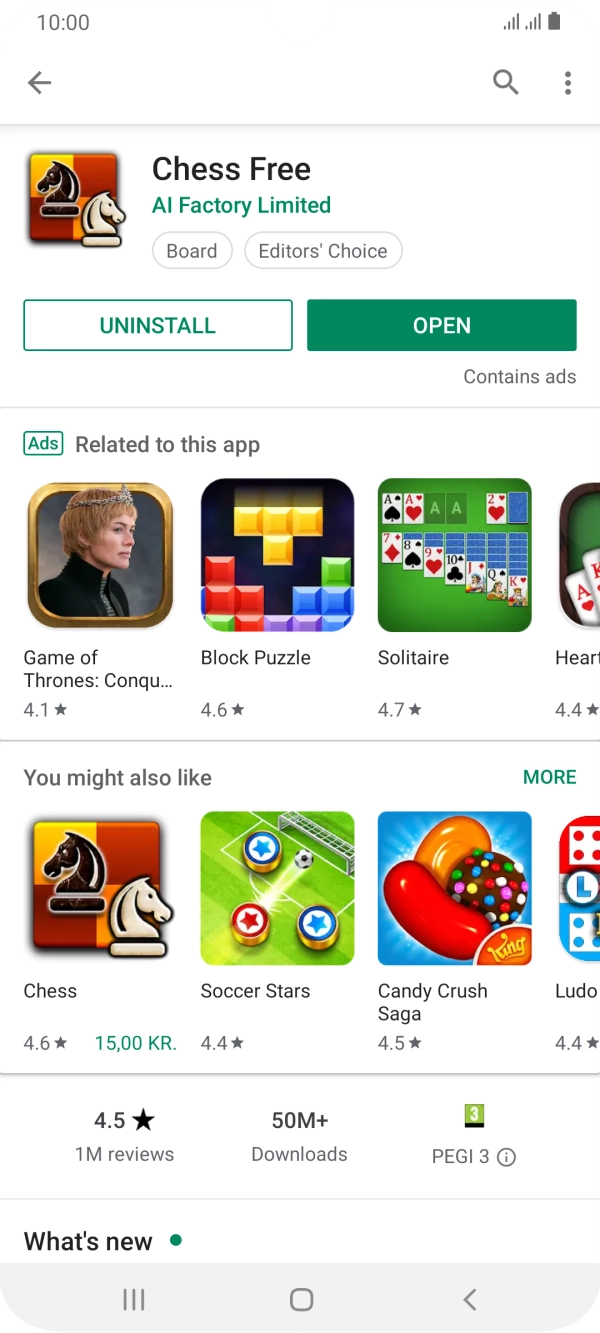 Press the Home key to return to the home screen.