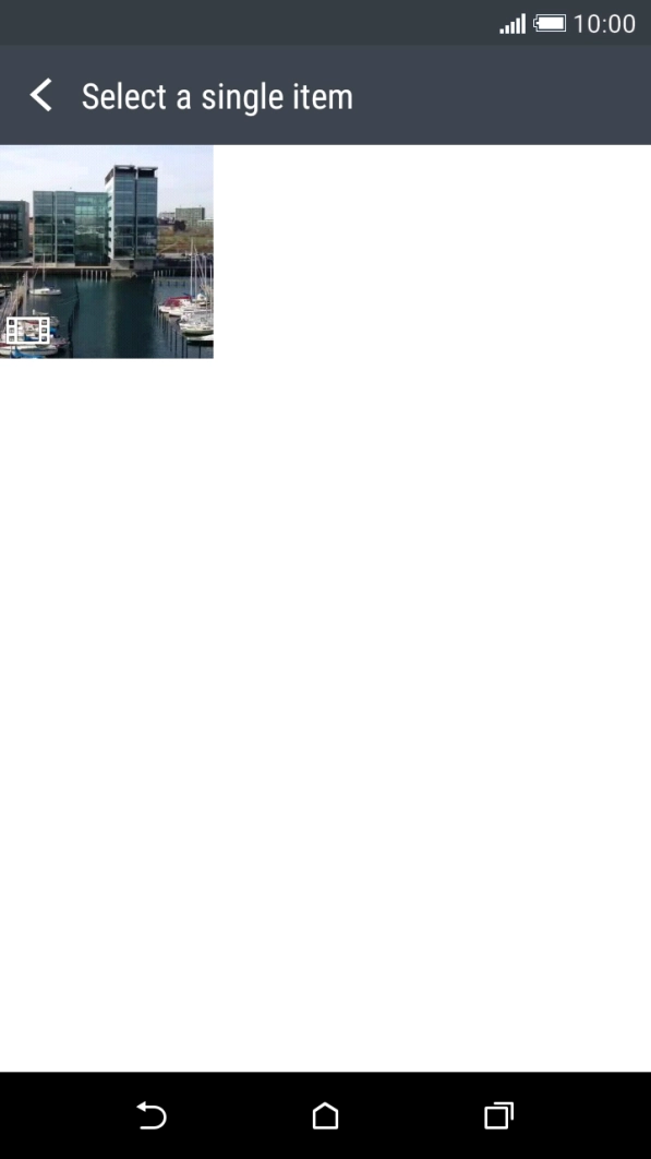 Press the required video clip. Press the required video clip.