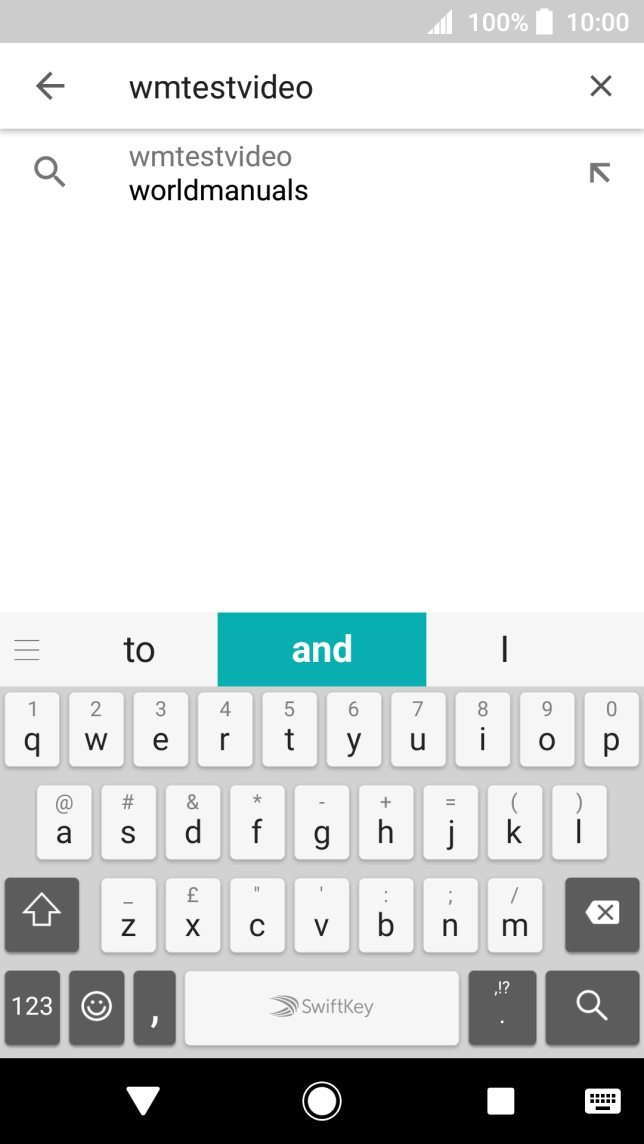 Key in the required search word and press the search icon.