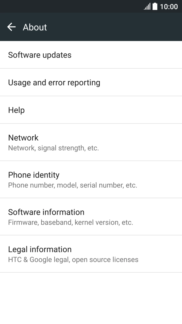 Press Software updates. If a new software version is available, it's displayed. 
Follow the instructions on the screen to update the phone software.