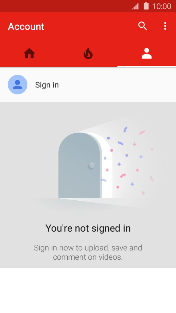 Press Sign in. Press Sign in.