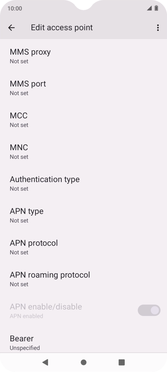 Press MMS proxy. Press MMS proxy.