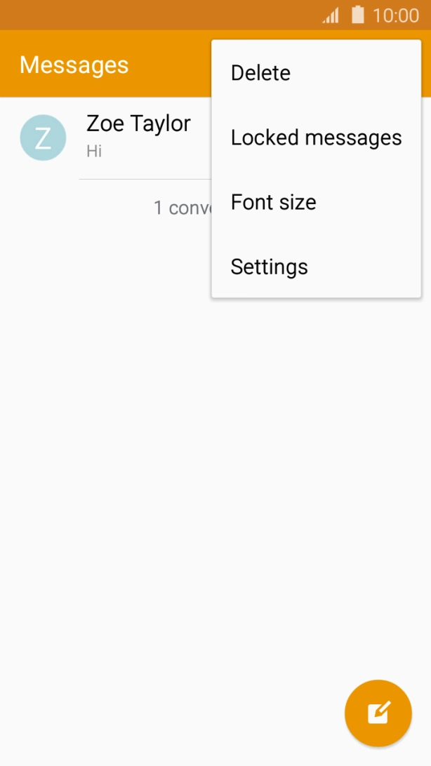 Press Settings.