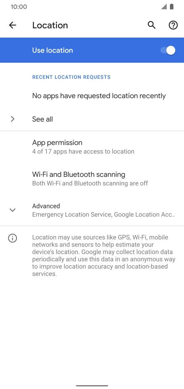 Press App permission. Press App permission.