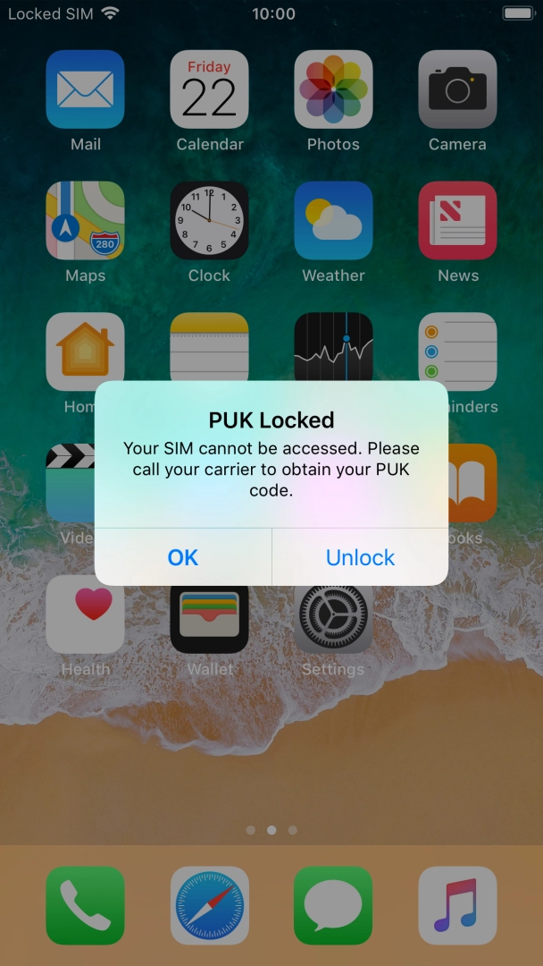 Press Unlock. Press Unlock.