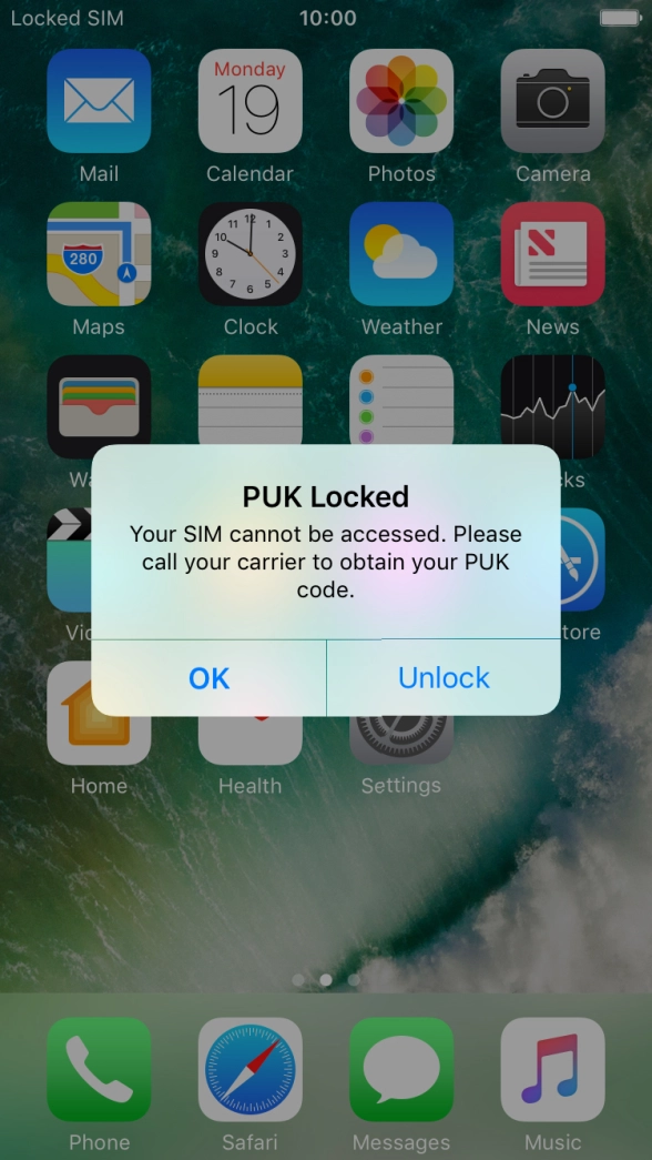 Press Unlock. Press Unlock.