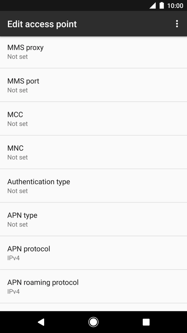 Press MMS proxy. Press MMS proxy.