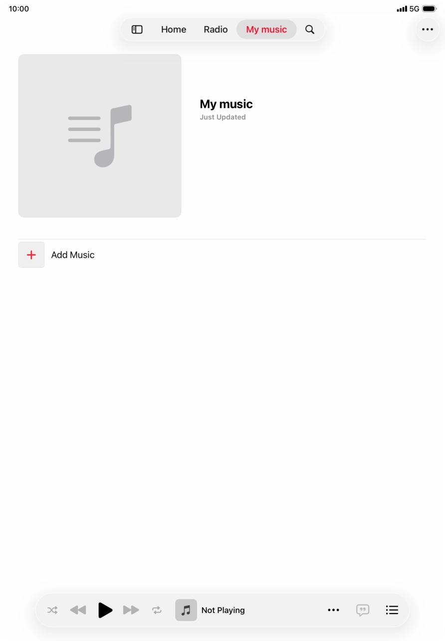 Press Add Music.