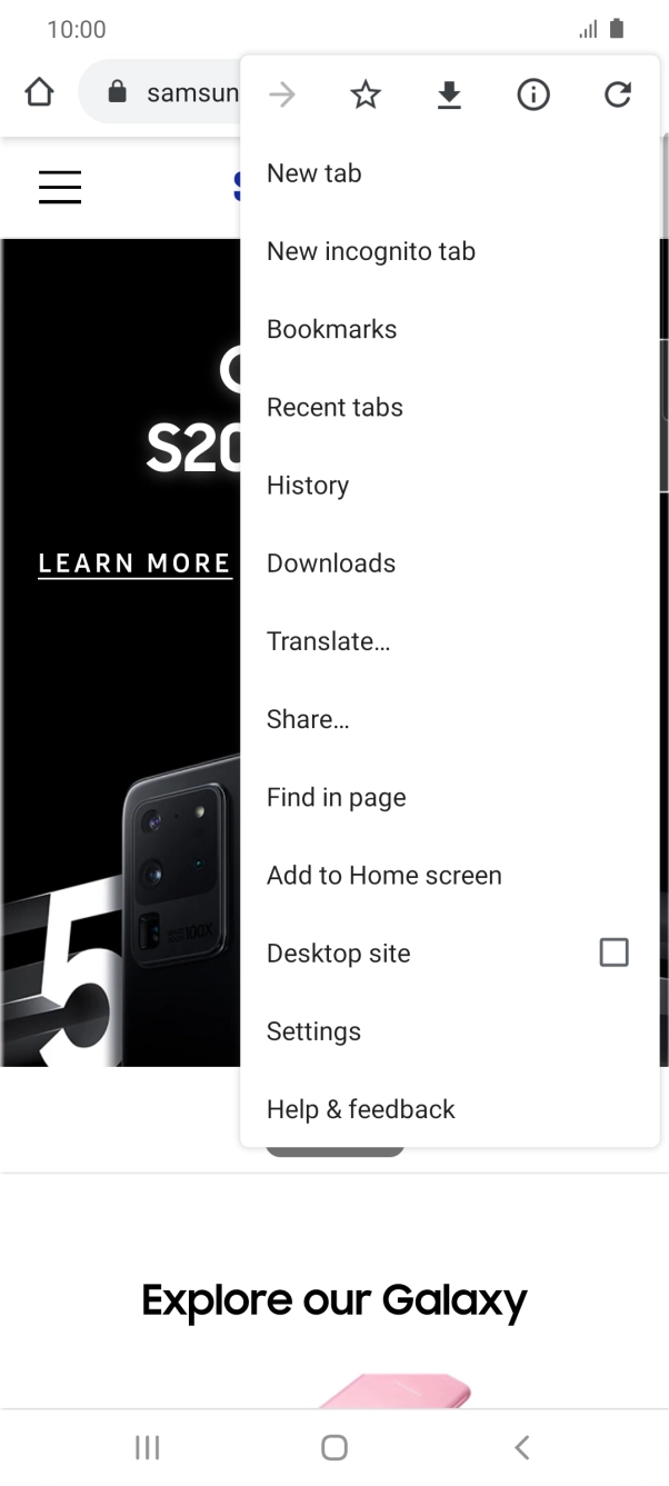 Press Settings. Press Settings.