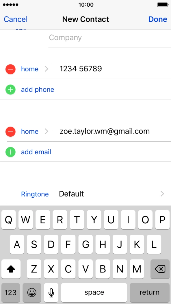 Press Ringtone.