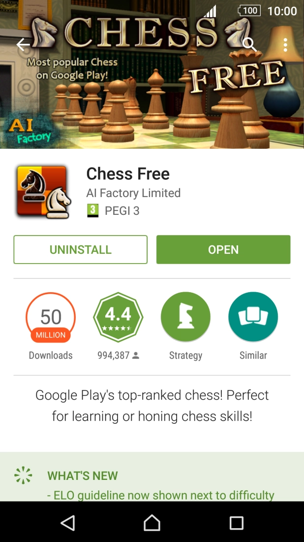 Press UNINSTALL.