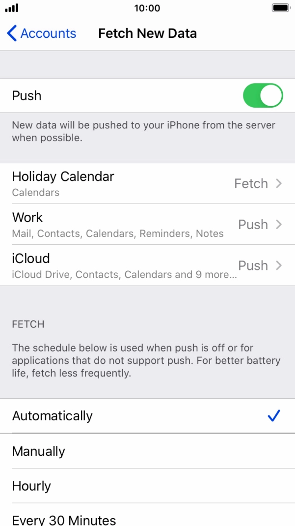 Press the Home key to return to the home screen. Press the Home key to return to the home screen.