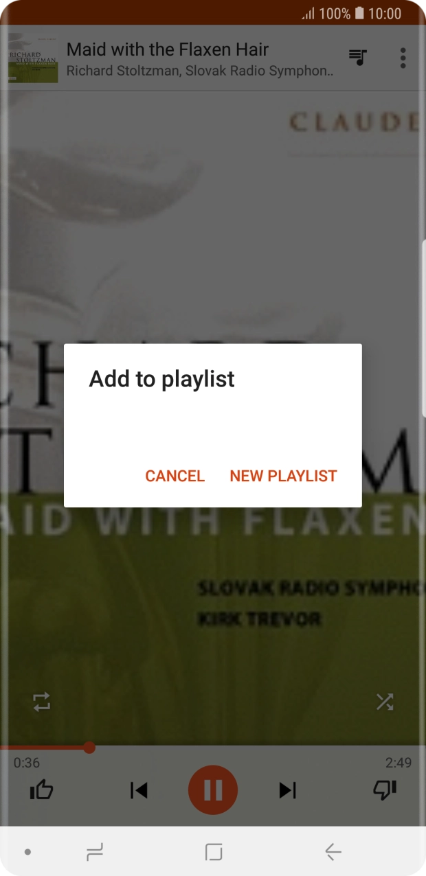 Press NEW PLAYLIST.