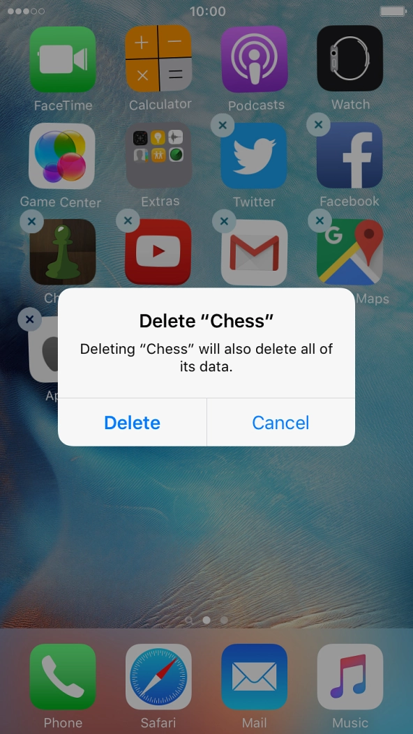 Press Delete.