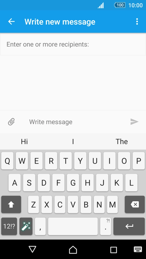 Open a new note, message or email to bring up the keypad and your phone is ready for text input.