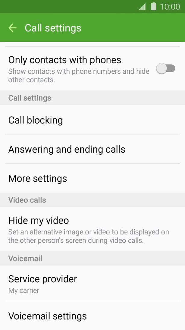 Press More settings. Press More settings.