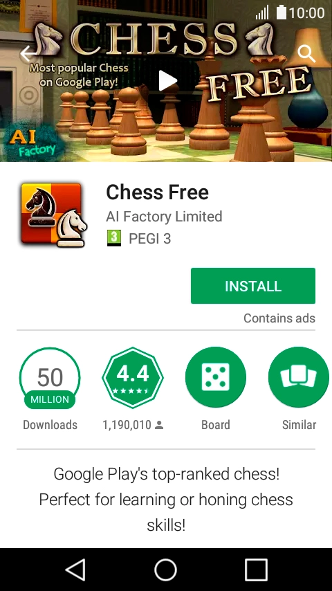 Press INSTALL and follow the instructions on the screen to install the app. Press INSTALL and follow the instructions on the screen to install the app.