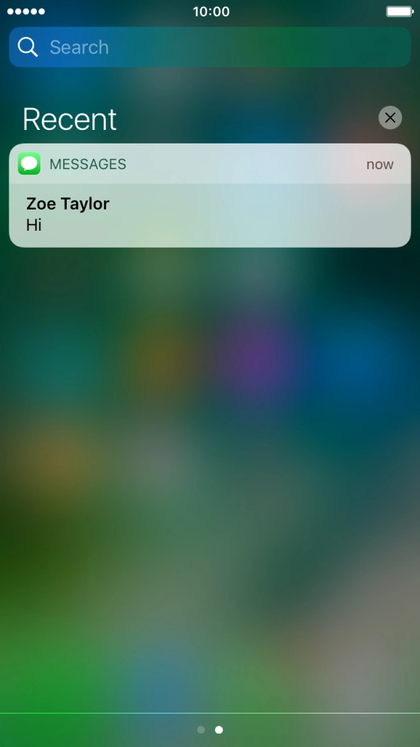 Press the required push notification and follow the instructions on the screen to use the selected function.