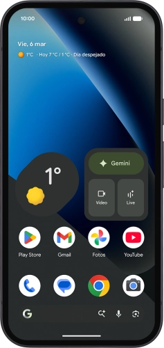 Imagen 1: Vista frontal del Google Pixel 10a - Black