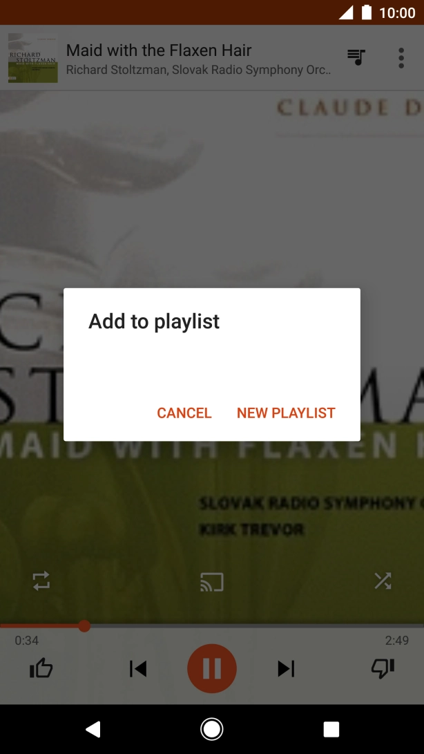 Press NEW PLAYLIST.