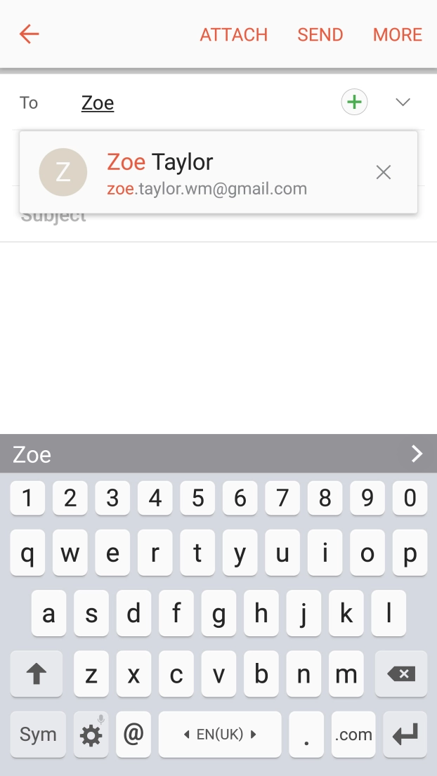 Press the required contact. Press the required contact.