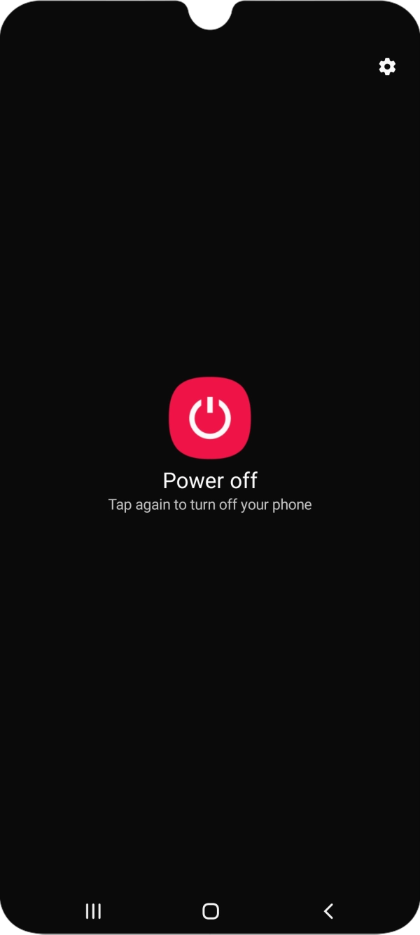Press Power off.