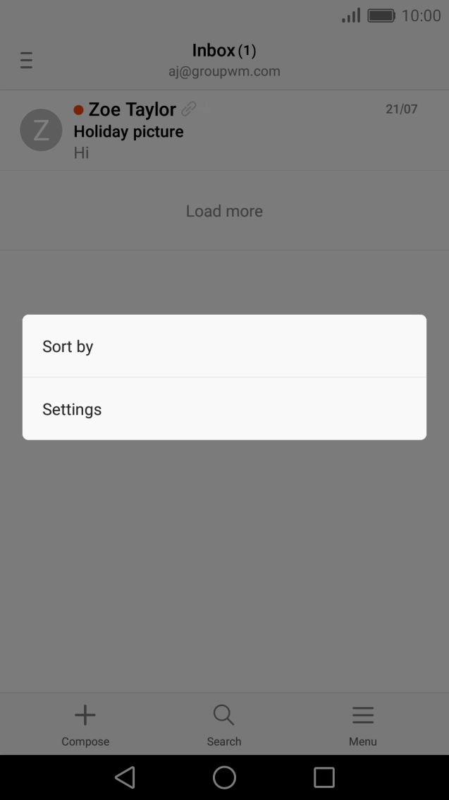 Press Settings.