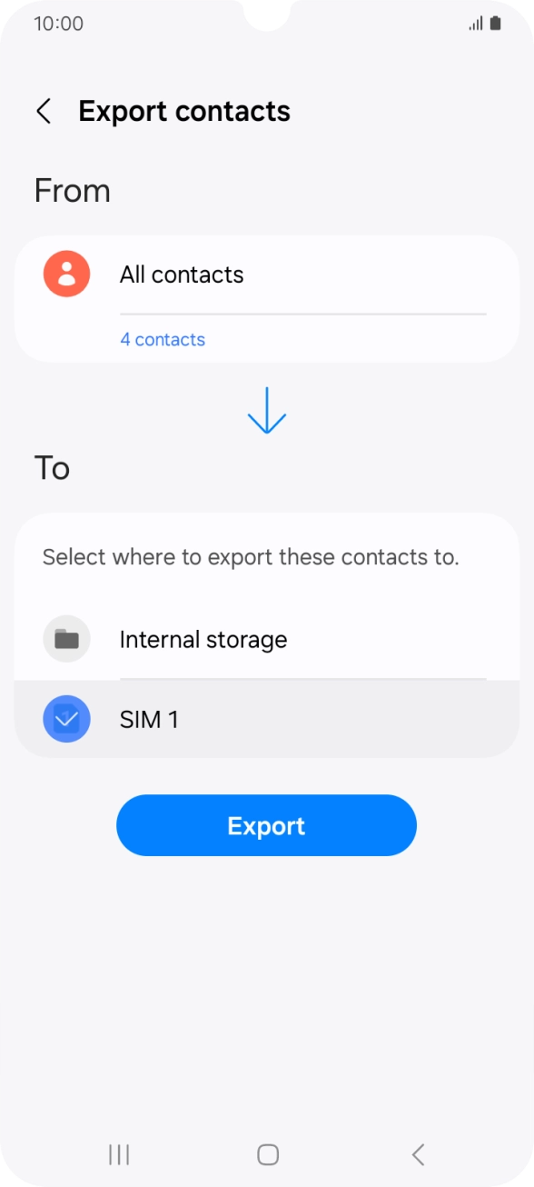 Press Export. Press Export.