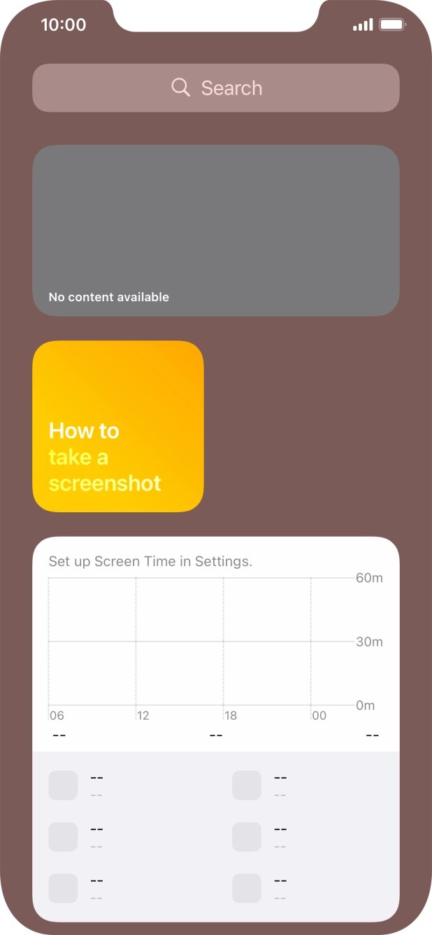 Press and hold the required Widget Stack. Press and hold the required Widget Stack.