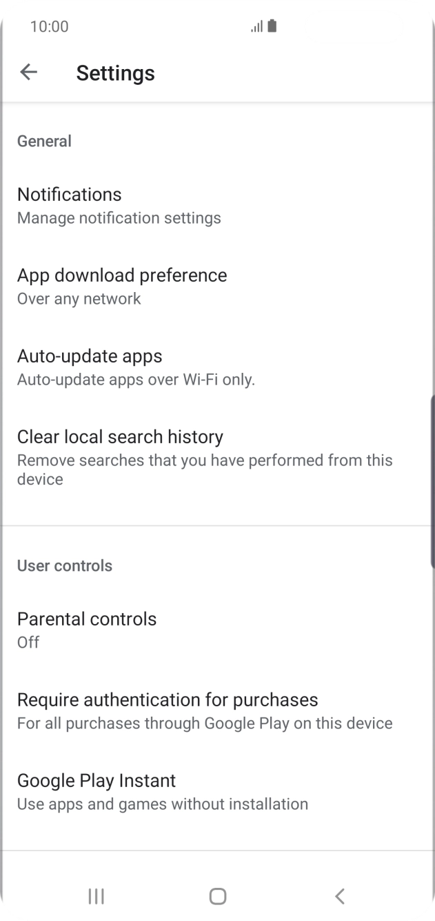 Press Auto-update apps. Press Auto-update apps.