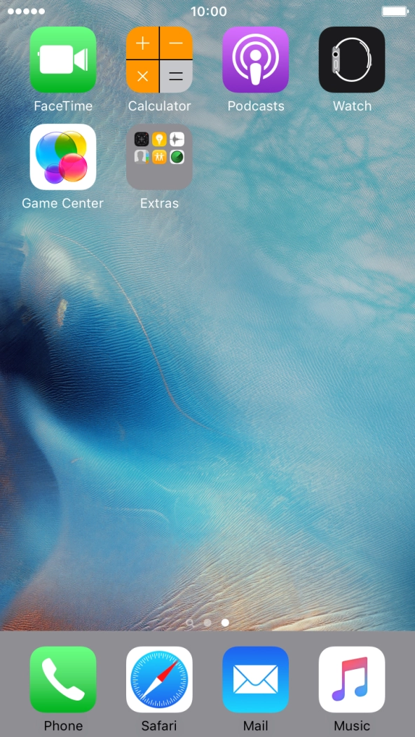 Press the Home key to return to the home screen.