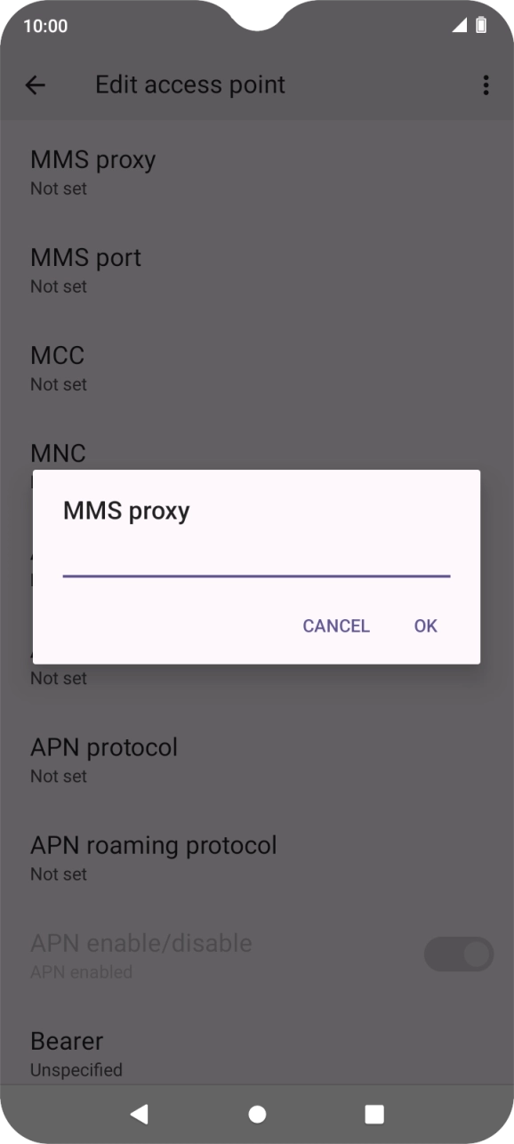 Key in 10.1.1.180 and press OK. Key in 10.1.1.180 and press OK.