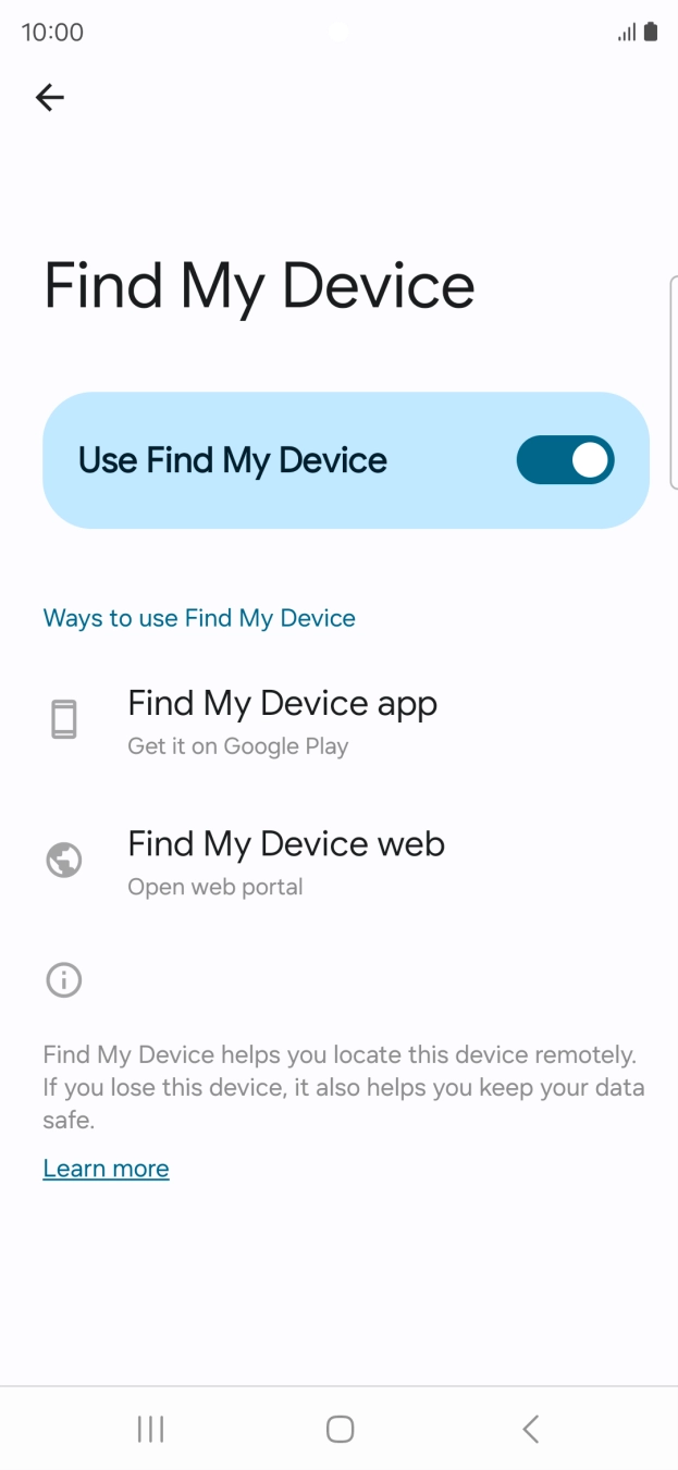Press the Home key to return to the home screen. Press the Home key to return to the home screen.