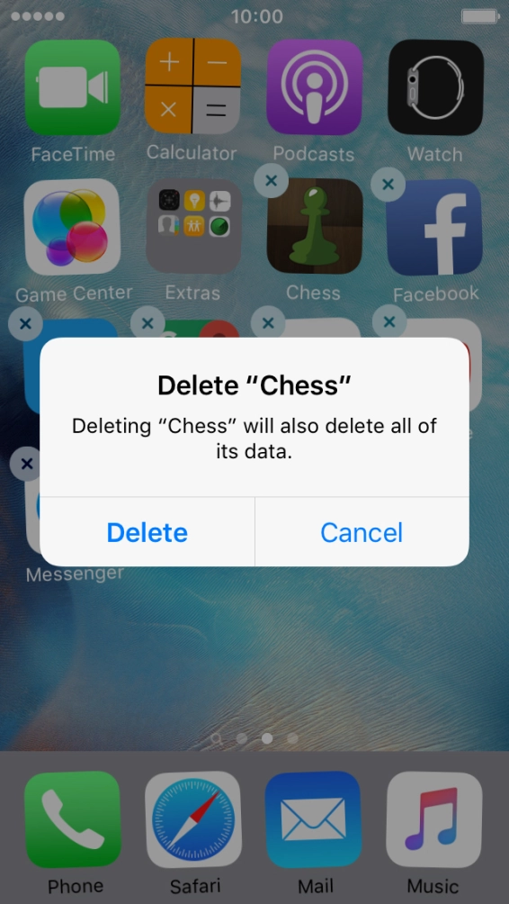 Press Delete.