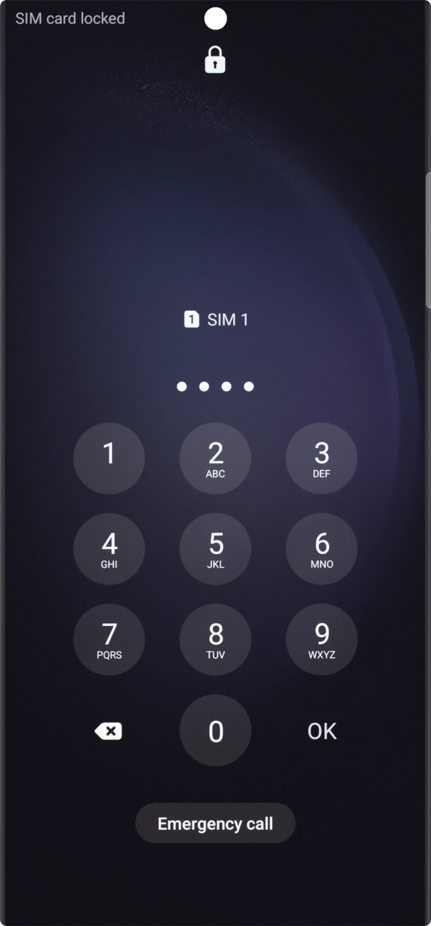 If you're asked to key in your PIN, do so and press OK.