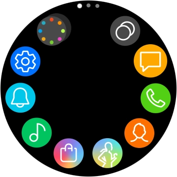Press the contacts icon.