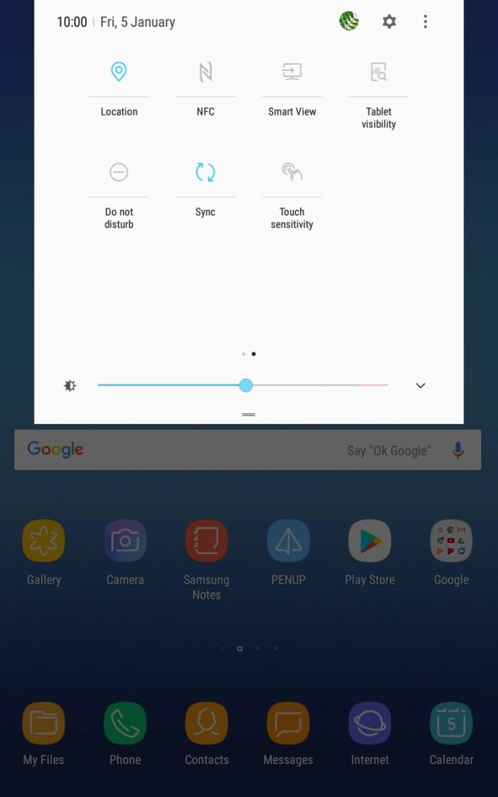 Press NFC to turn the function on or off.