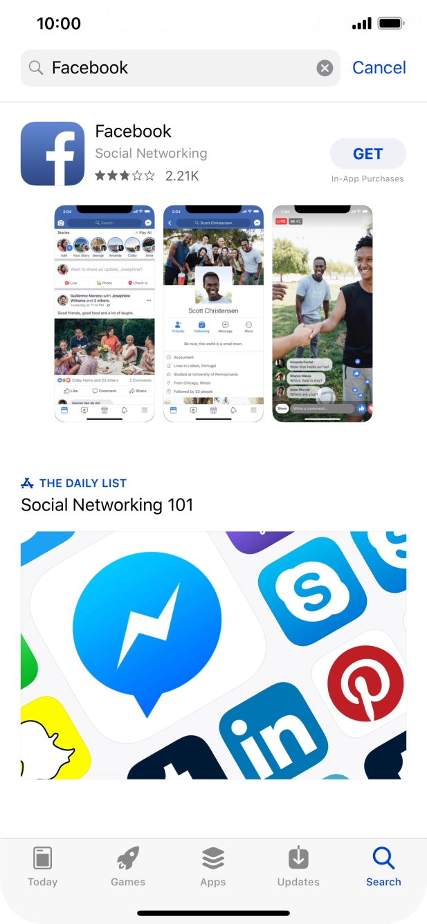 Press Facebook. Press Facebook.