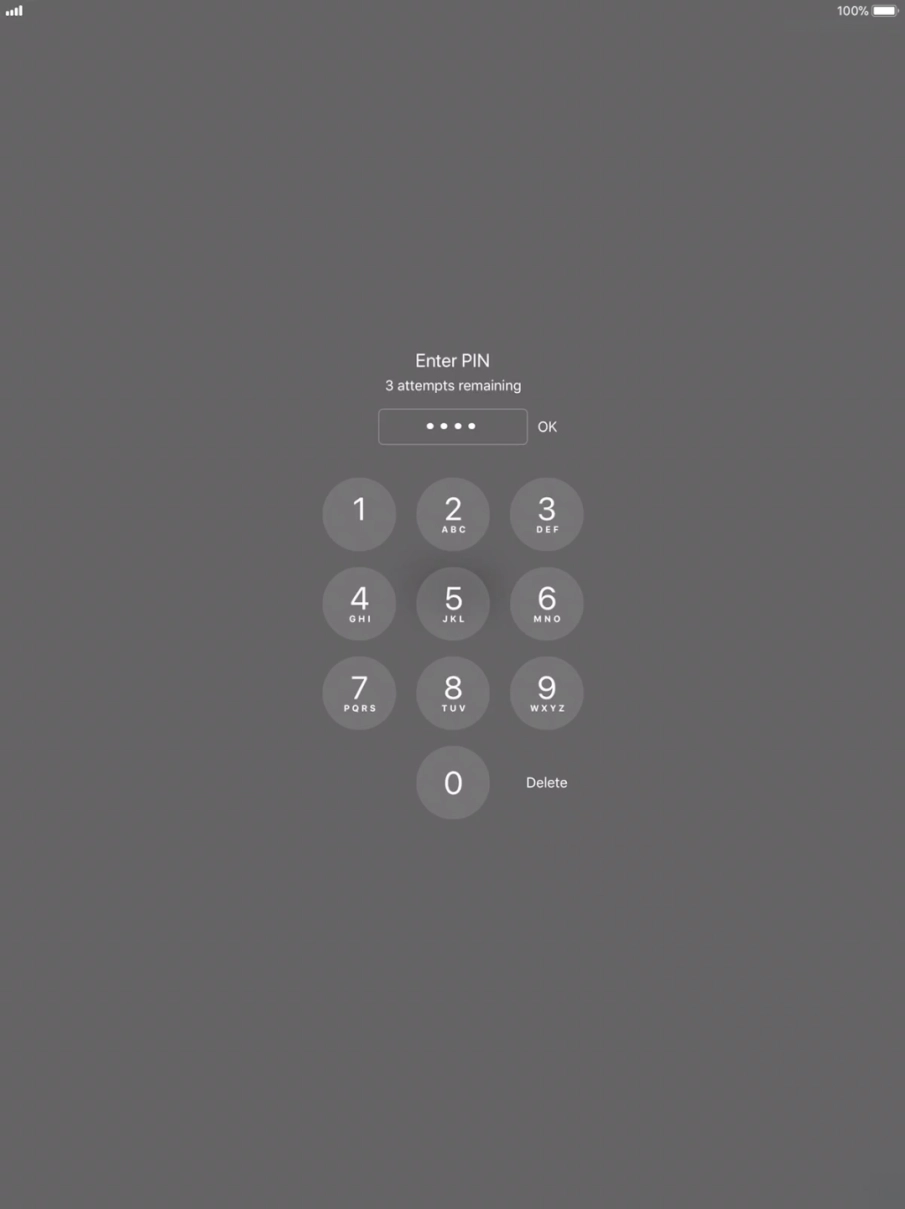 Key in your PIN and press OK. Key in your PIN and press OK.