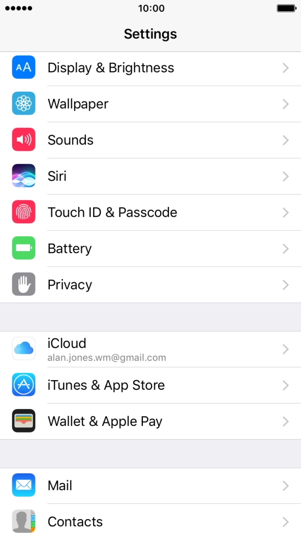 Press Display & Brightness.