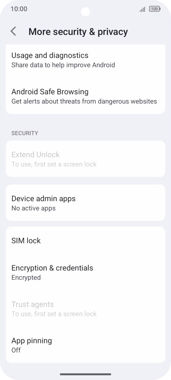 Press SIM lock.