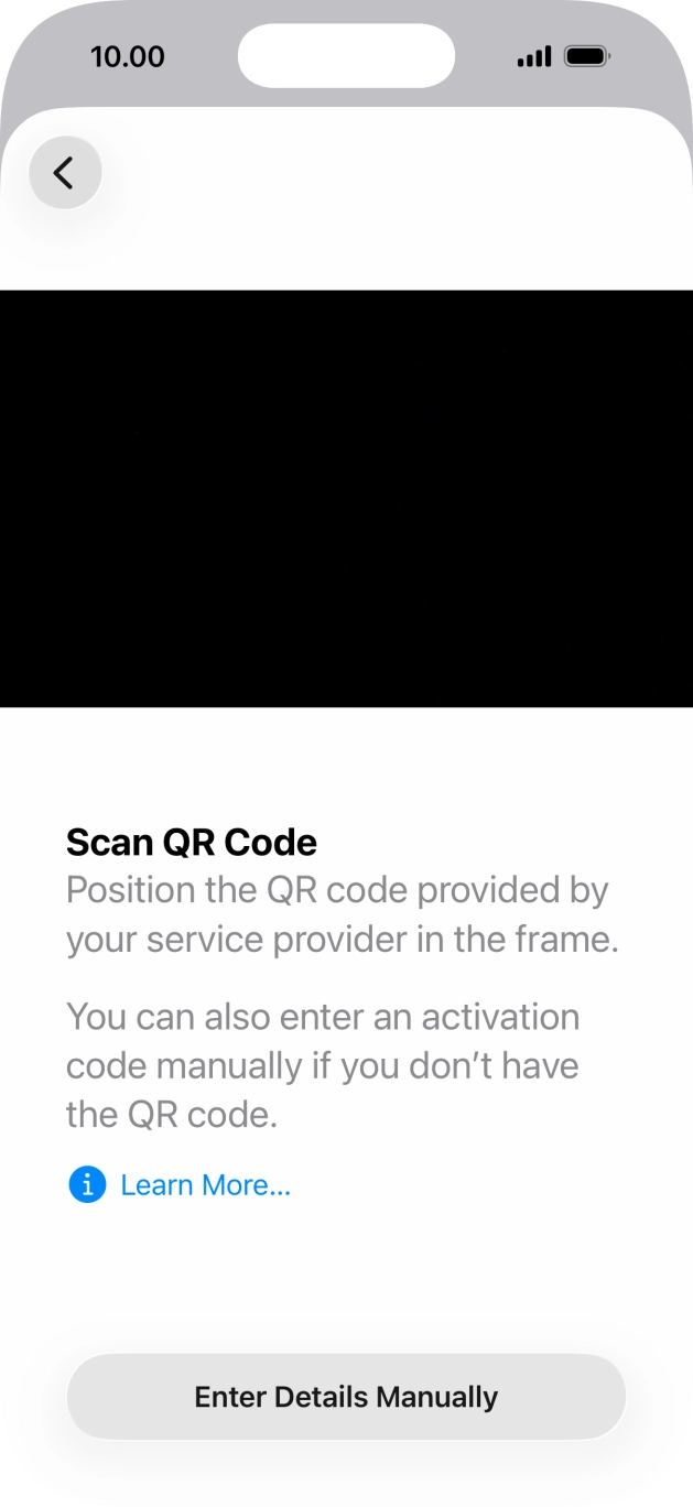 Place the QR code you've received inside the phone camera frame to scan the code. Place the QR code you've received inside the phone camera frame to scan the code.